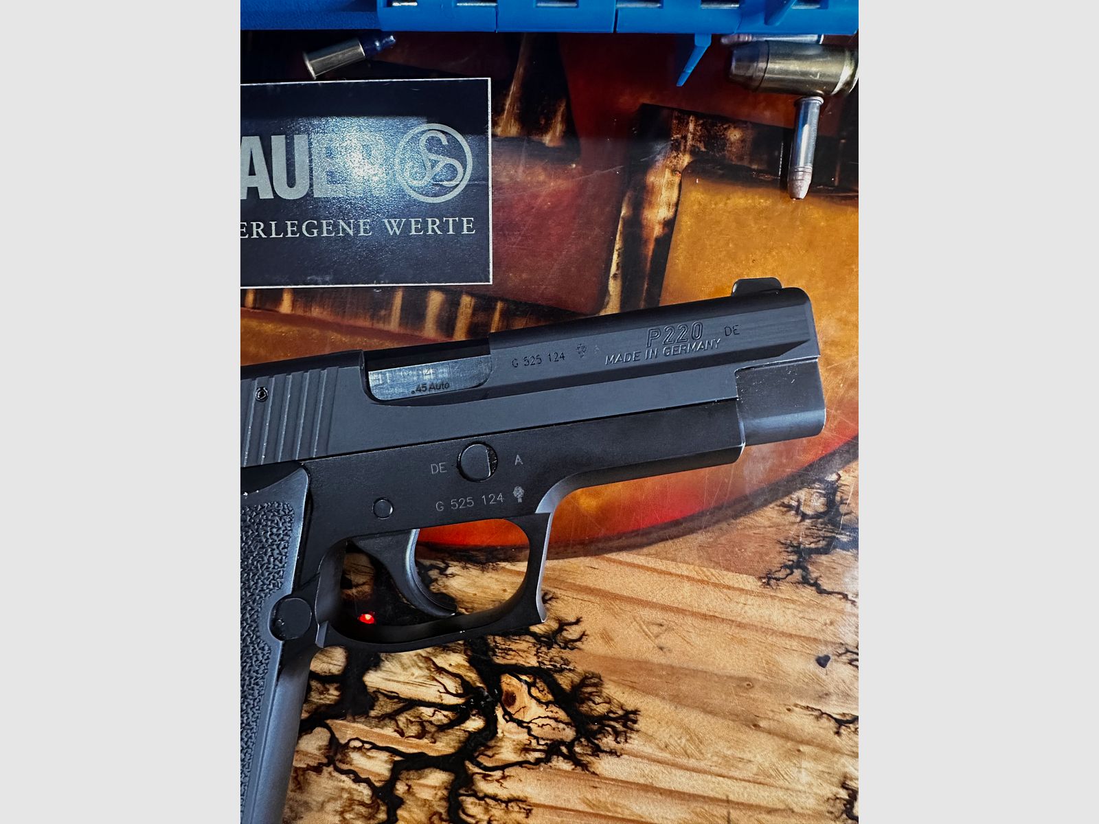 Sig Sauer P220, caliber 45 ACP including interchangeable system 22 lfb