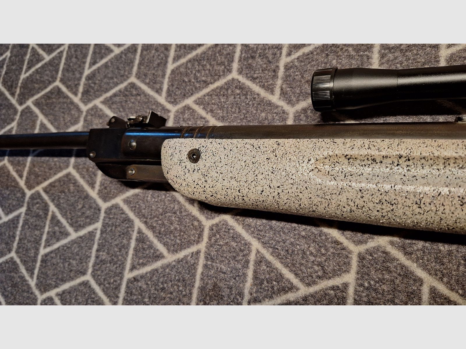 Haenel III-60 "Q1" carabina de aire DDR con scope. ¡pieza única para coleccionistas!