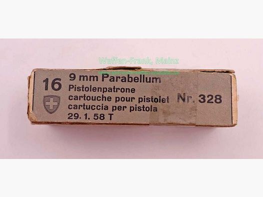 Usines d'armement et de munitions de Thun CH Cartouches de pistolet