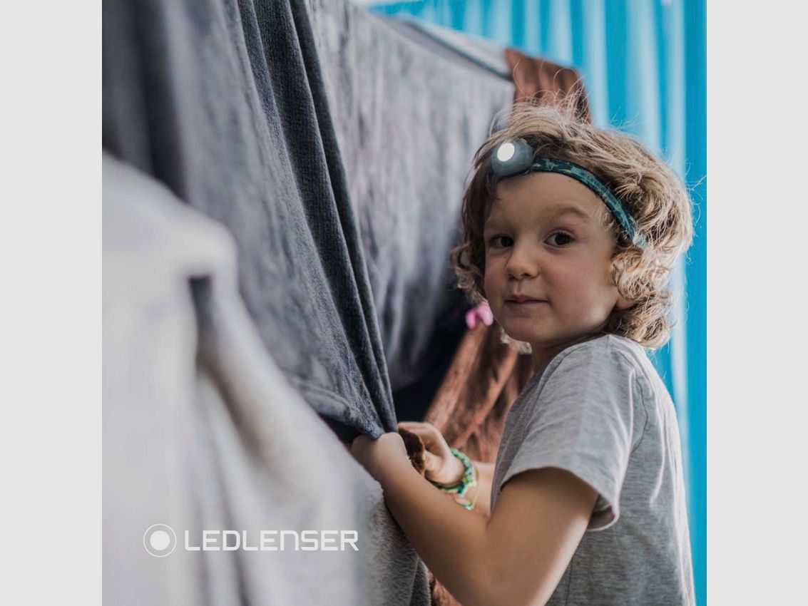 Ledlenser 502535 Lampada frontale per bambini KIDLED4R verde 40 Lumen