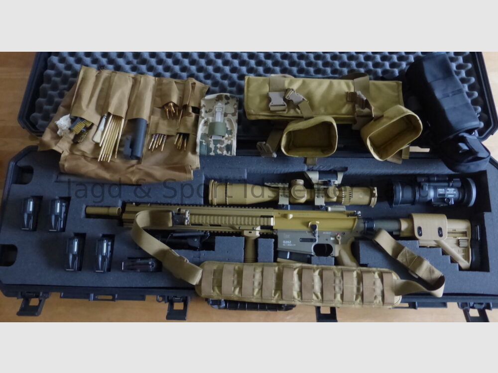 Heckler & Koch G28 Z -pacchetto completo- incluso silenziatore B&T e Hensoldt NSV 600 XR5