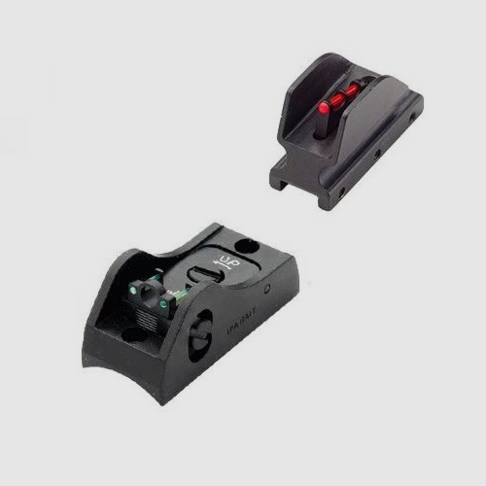 Zestaw celowników LPA T-Rib Ghostring 3-Dot Fiber