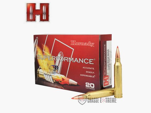 20 patronen HORNADY Superformance 7mm Rem Mag 154 Gr Sst