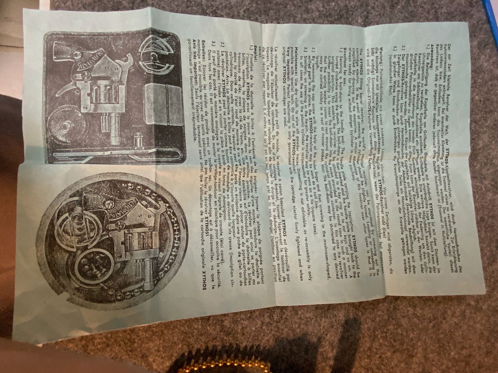 REVOLVER XYTHOS AUTOMATIQUE MINI Doré