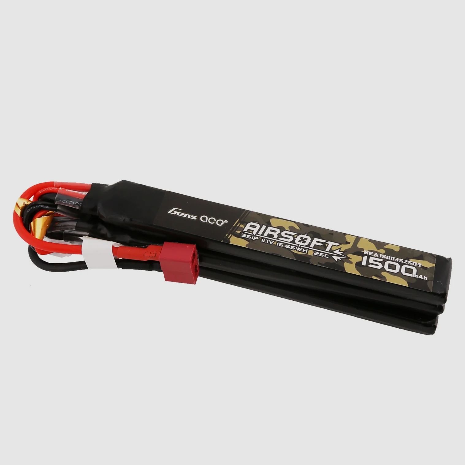 Gens Ace 25C 1500mAh 3S1P 11.1V Nunchuck LiPo-Akku mit T-Stecker