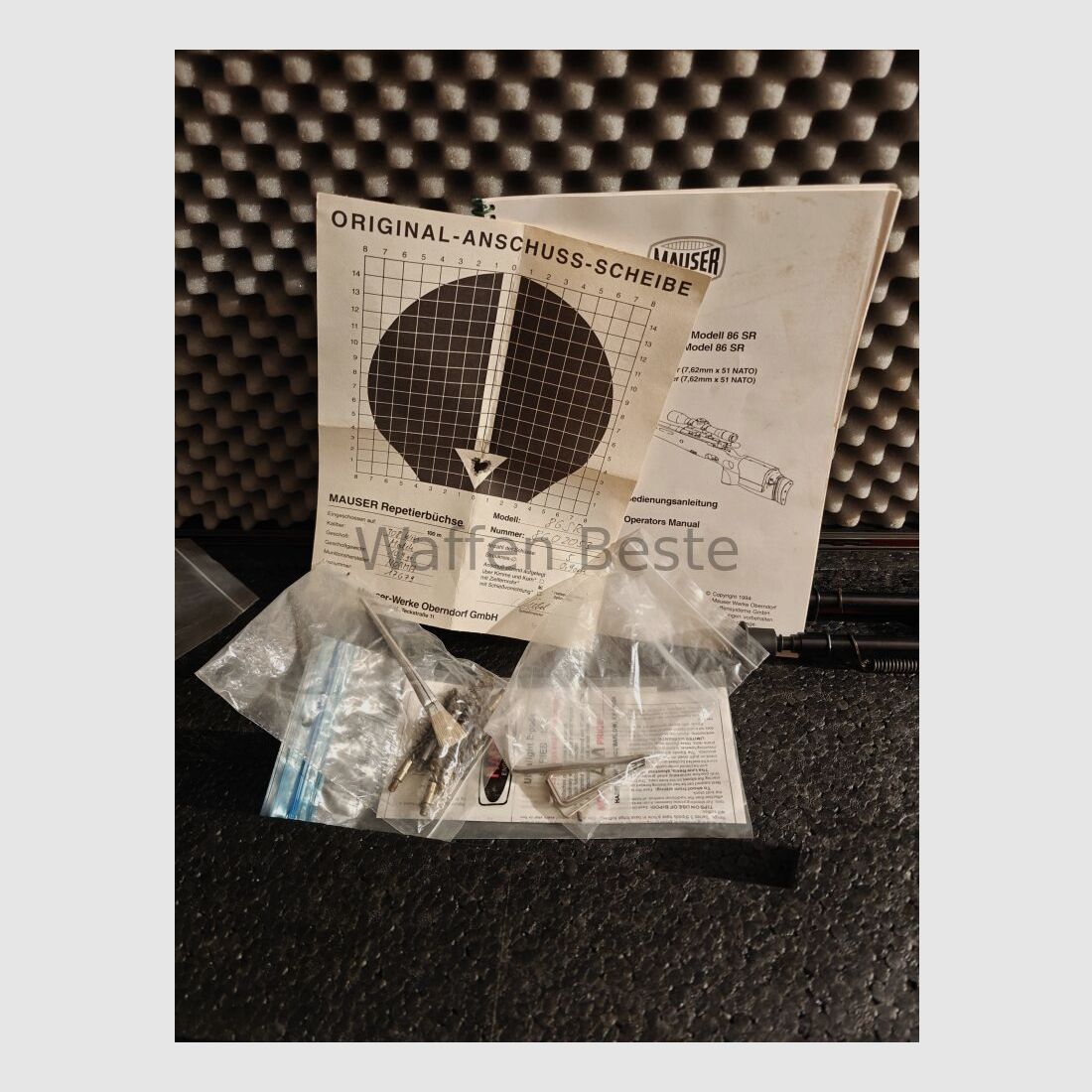 Set complet de fusil de précision Mauser 86SR