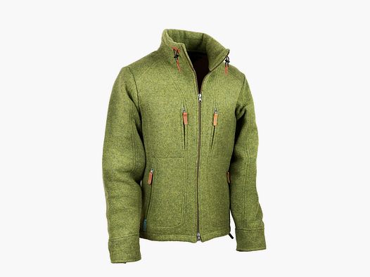 Lodenfleecejacke "Kragenhuber" Mod. 2023, Flechte