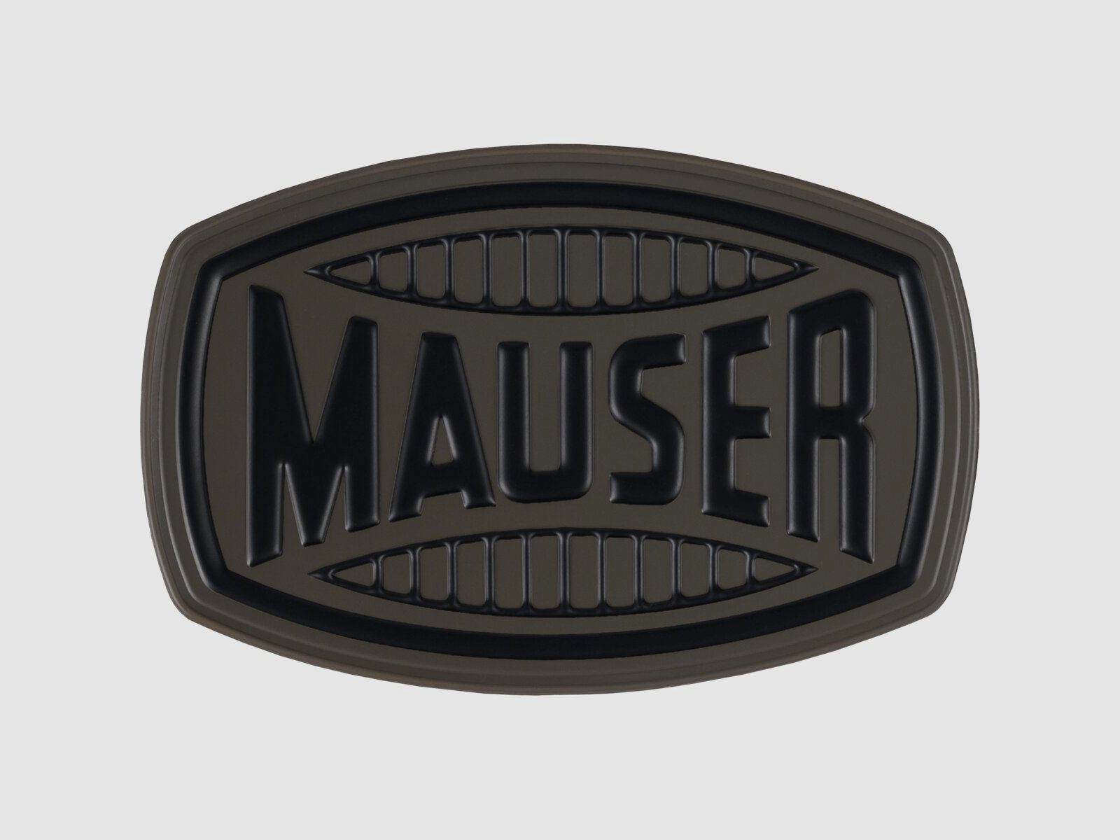 Mauser Patch Logo mit Klettverschluss in matt grün