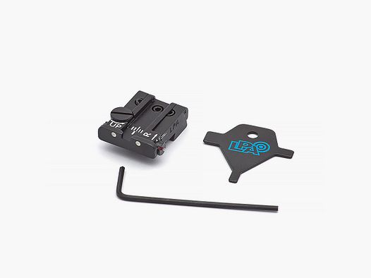 LPA TPU95TA30 adjustable rear sight for Tanfoglio EAA, Jericho, P9 (Springfield) old model dovetail 9.5 mm.