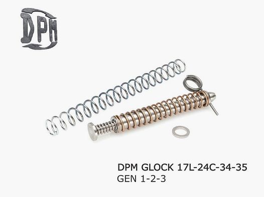 Tige guide DPM pour pistolet Glock 17L, 24C, 34, 35 de génération 1, 2, 3