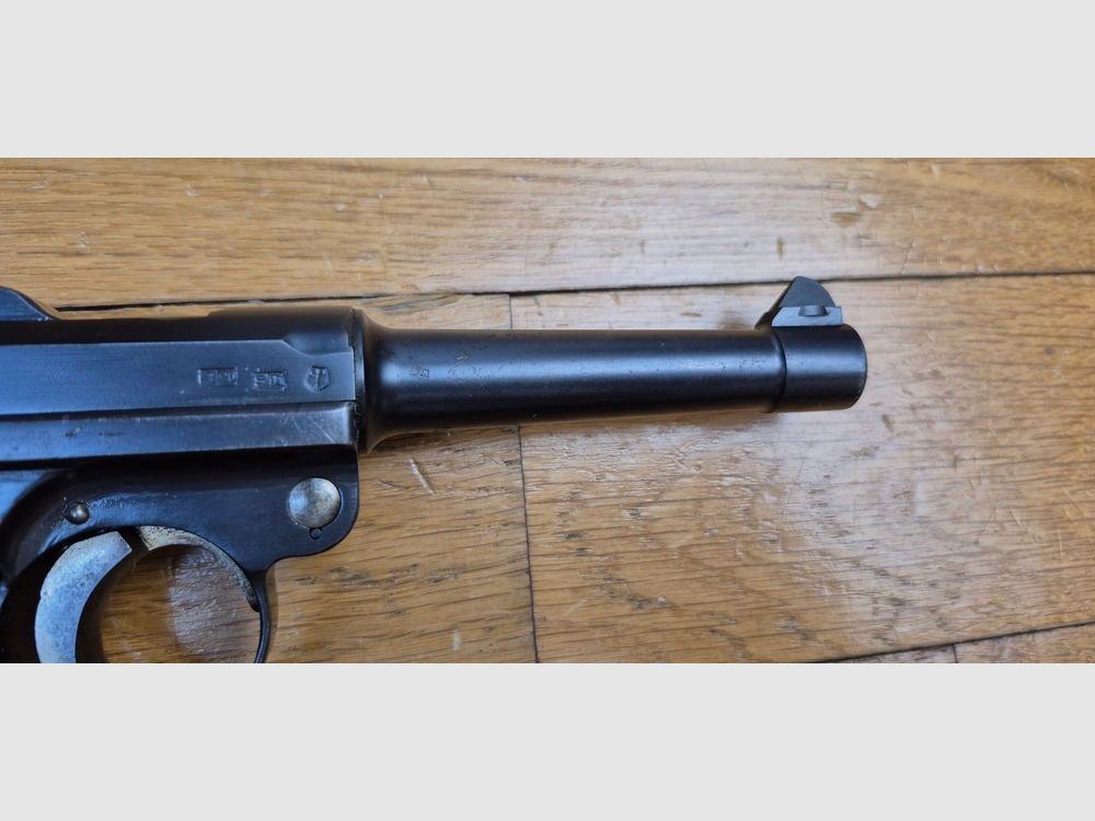 Sehr schöner Luger P08 – Herstellung „S/42“ von Mauser – Sehr seltenes Exemplar in „G“ für 1935 – Rahmen Typ 1908-1918 noch nicht verstärkt nach 1936 – Eines von 54.070 produzierten Exemplaren in 1935 – Seltene Waffe – TBE+, Bild 27 von 30