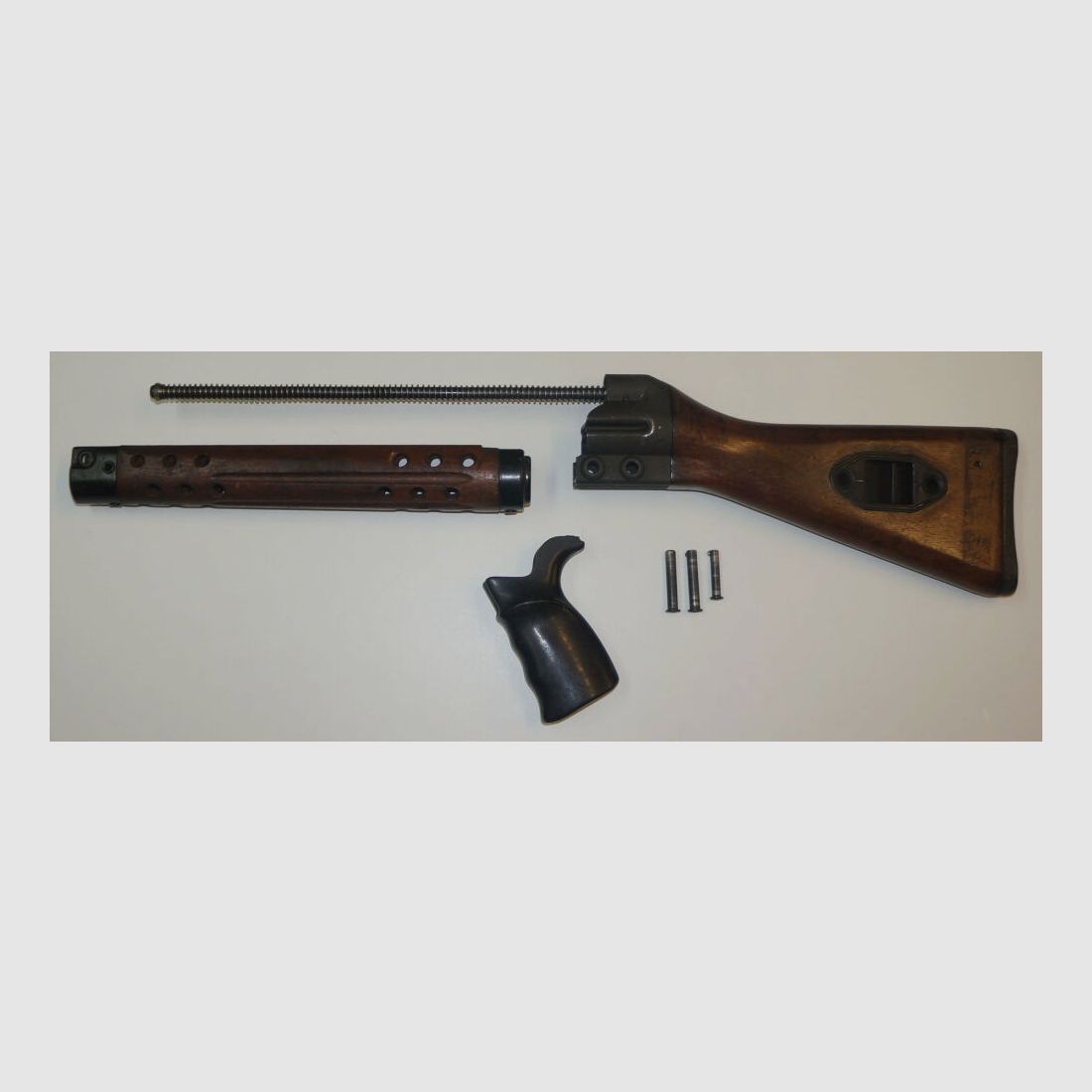 Conjunto de culata Heckler & Koch, kit de culata G3 de madera de nogal de 6 piezas, usado