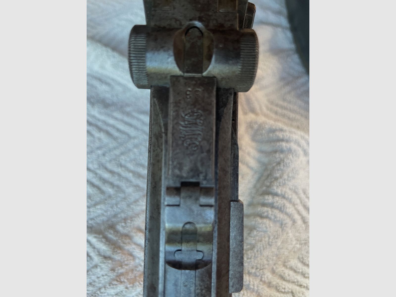 Mauser08, DWM, 9mm Para, Artillerieversion, Nummerngleich