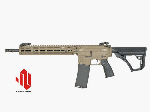 Daniel Defense M4A1 RIII 14.5" S-AEG mit Eshooter ETU, FDE