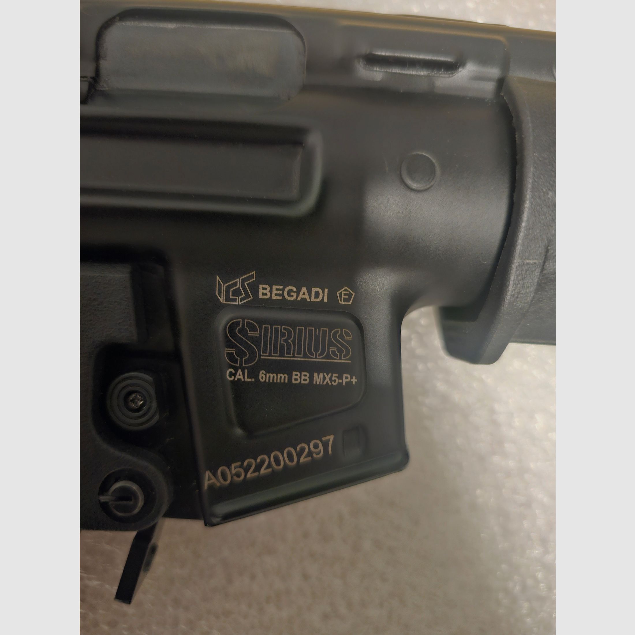 MP5 S-AEG 1,5 Joule Begadi CORE EFCS / Mosfet, PRO HopUp & 30K Mamba Motor