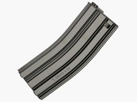 G&G M4 chapa de acero 125 disparos Midcap Airsoft cargador de repuesto (negro)