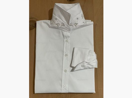 Blusa Wallmann cervo-edelweiss in bianco/beige