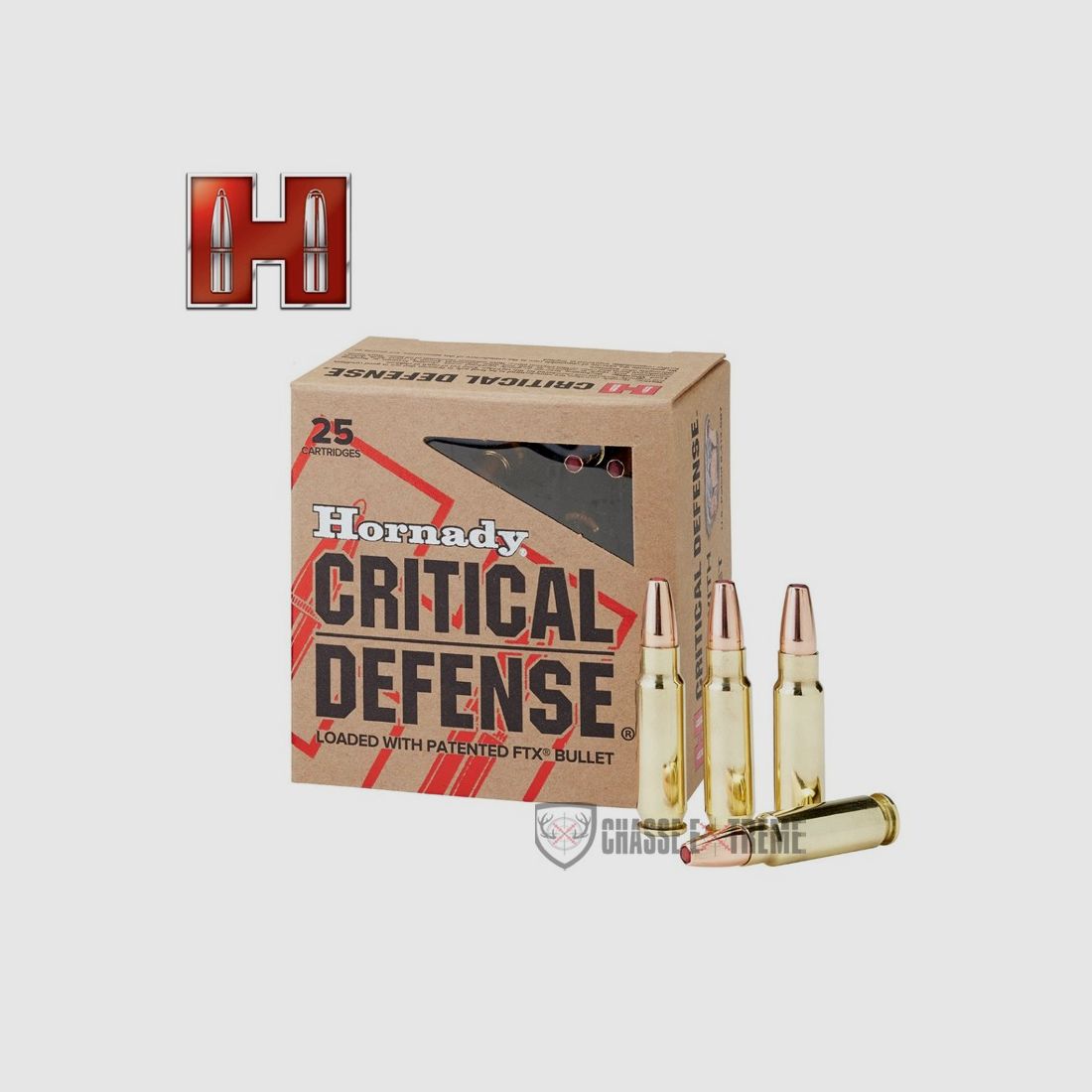 25 Patronen HORNADY Critical Defense Kal. 5.7x28 mm 55Gr Ftx