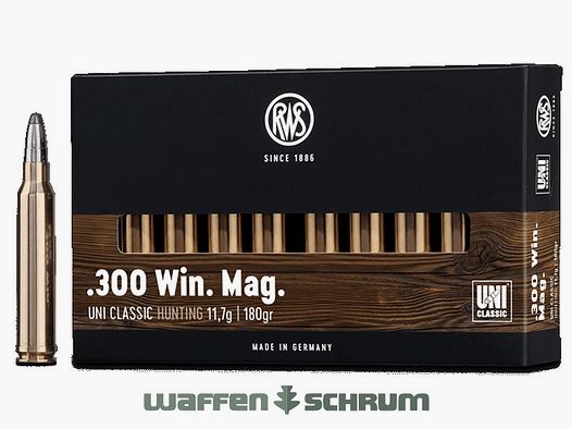 RWS UNI Classic 11,7g - 180gr .300WinMag