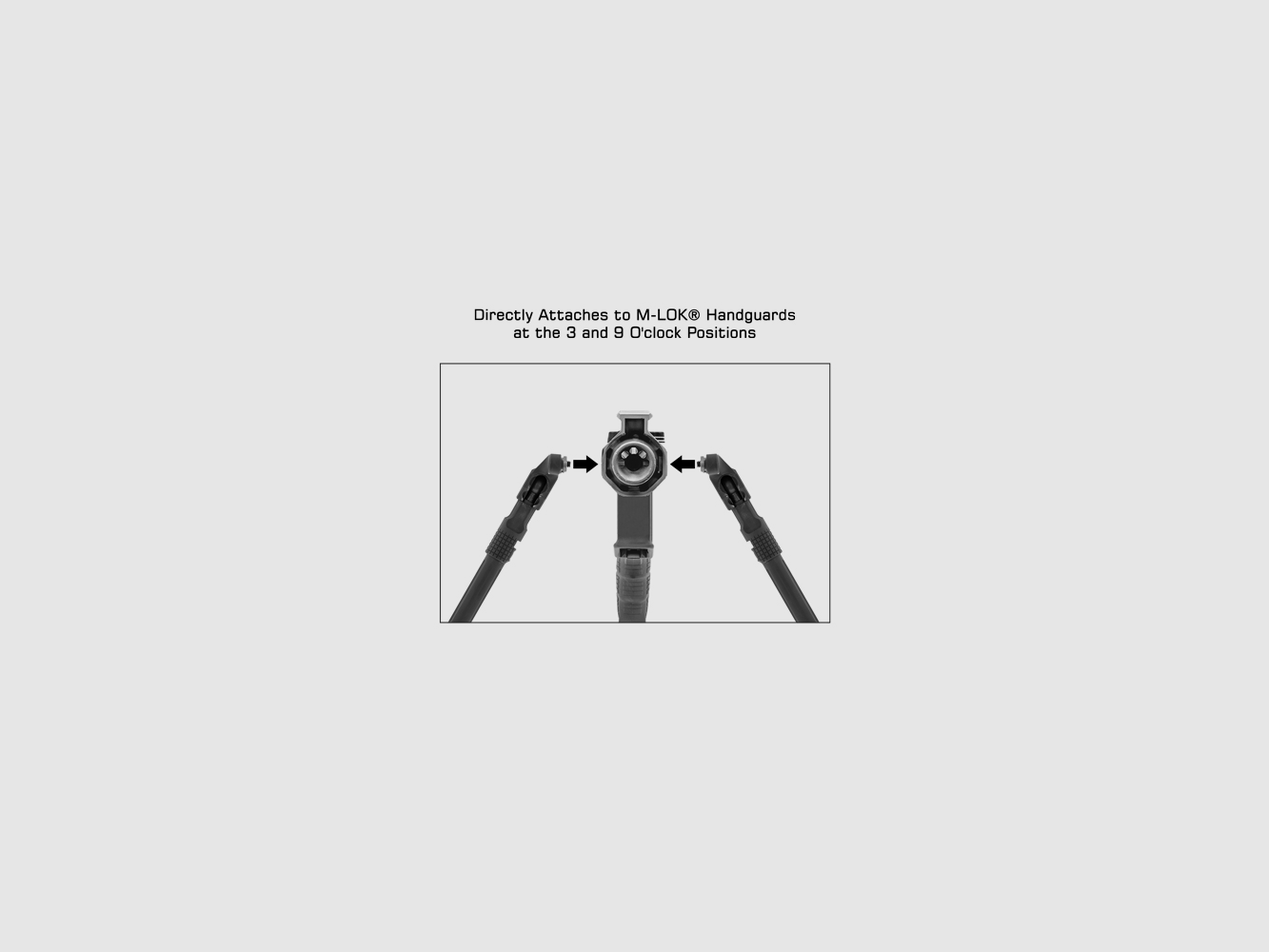 UTG RECON FLEX® M-LOK® Bipod Matte Black, 5.7″-8″ Center Height, imagen 6 de 9