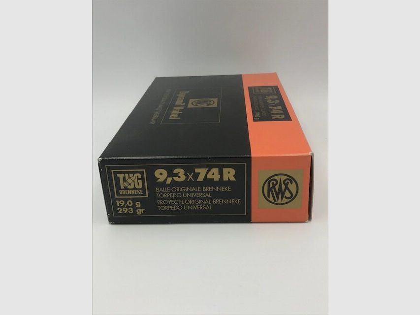 Büchsenpatronen RWS TUG-Brenneke 9,3x74R 19,0g. 293gr. !!!