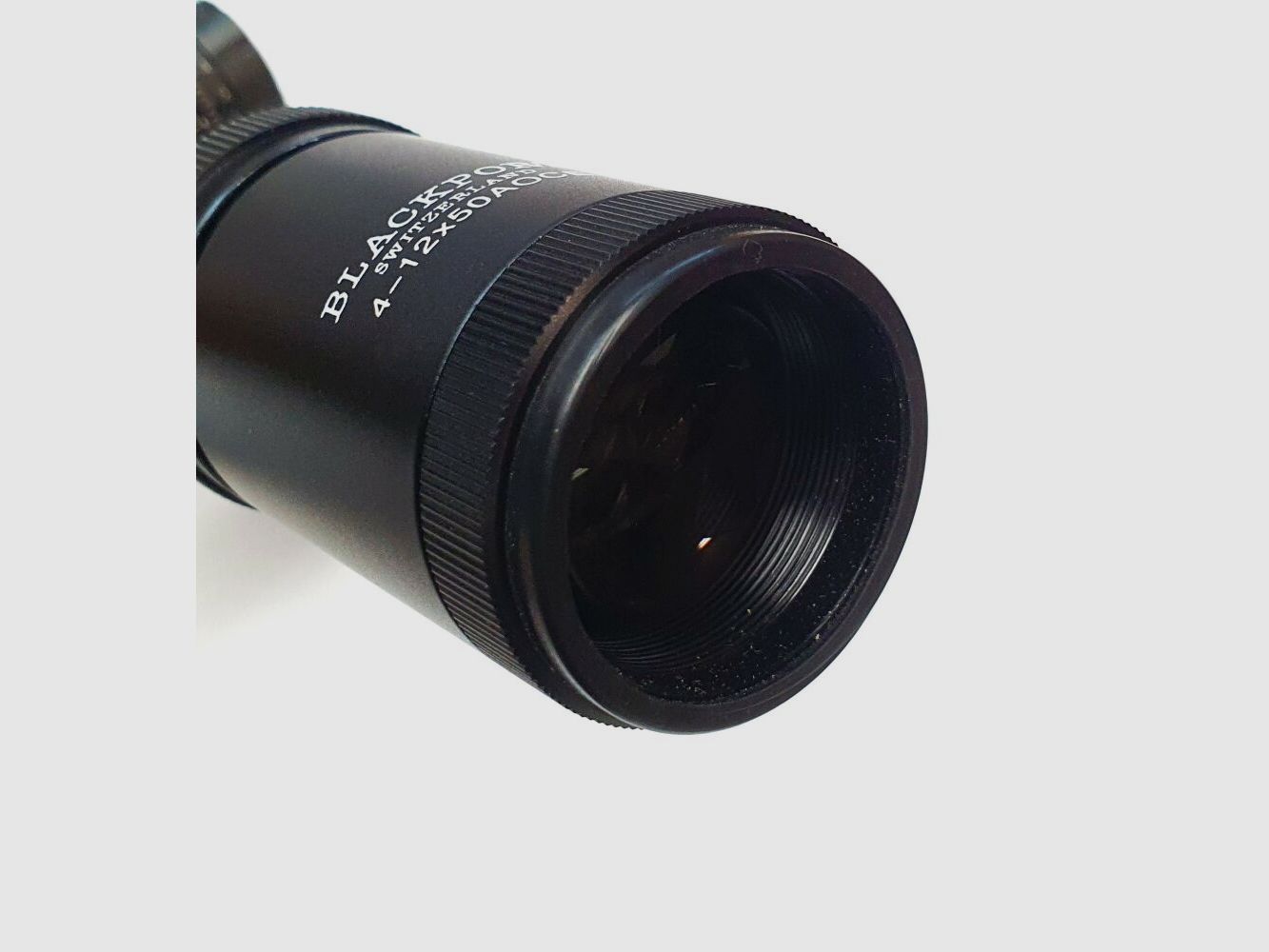 Onbekende richtkijker onbekende fabrikant, 4-12x50AOCE met inscriptie Blackport