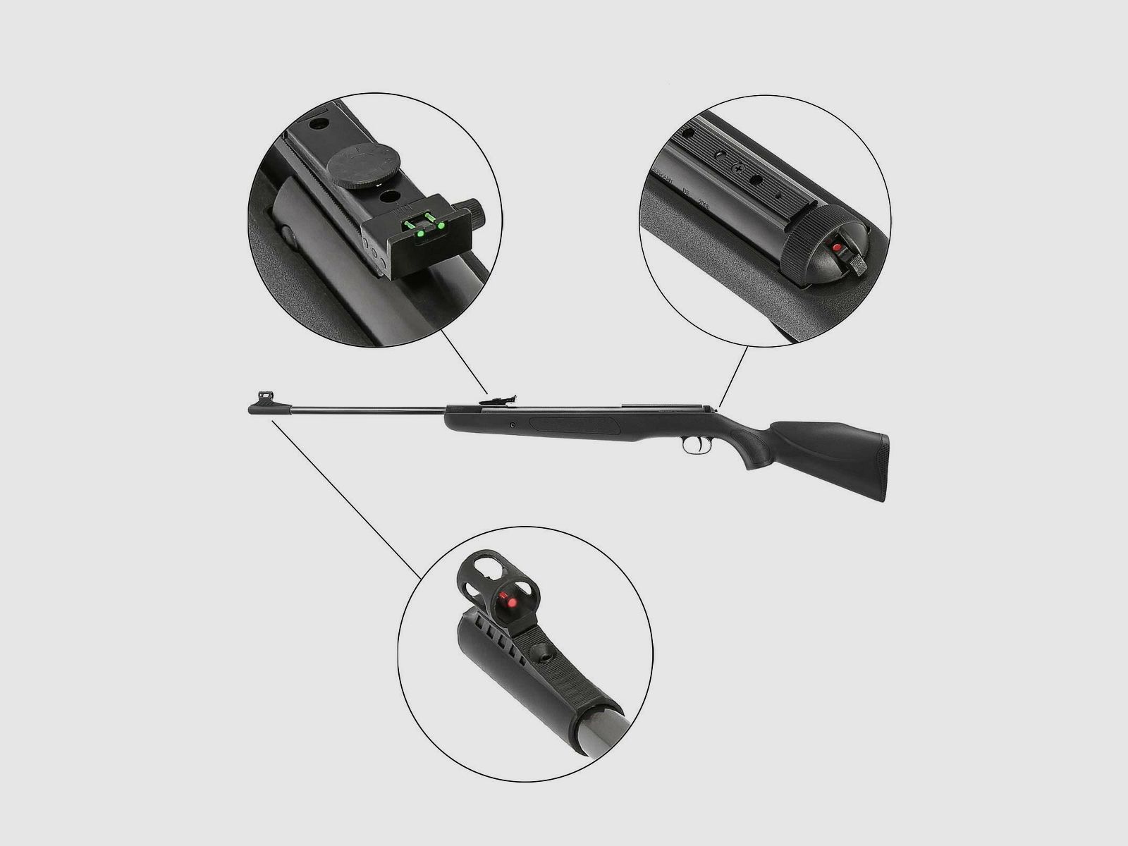 SET Diana Knicklauf Luftgewehr Panther 350 Magnum Kaliber 5,5 mm Diabolo (P18)