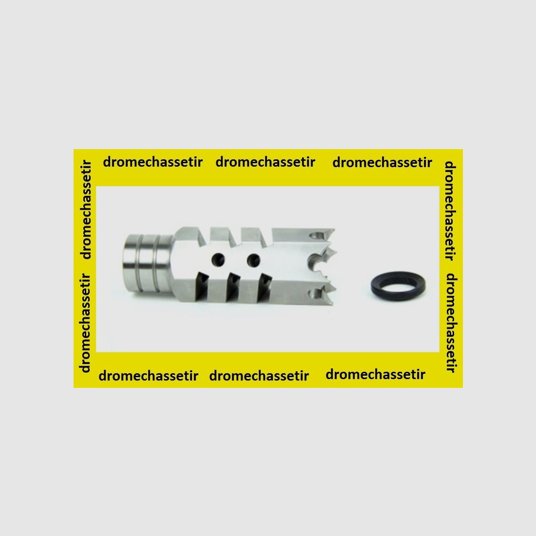 Cache flamme avec 3 events double, embout brise vitre, inox