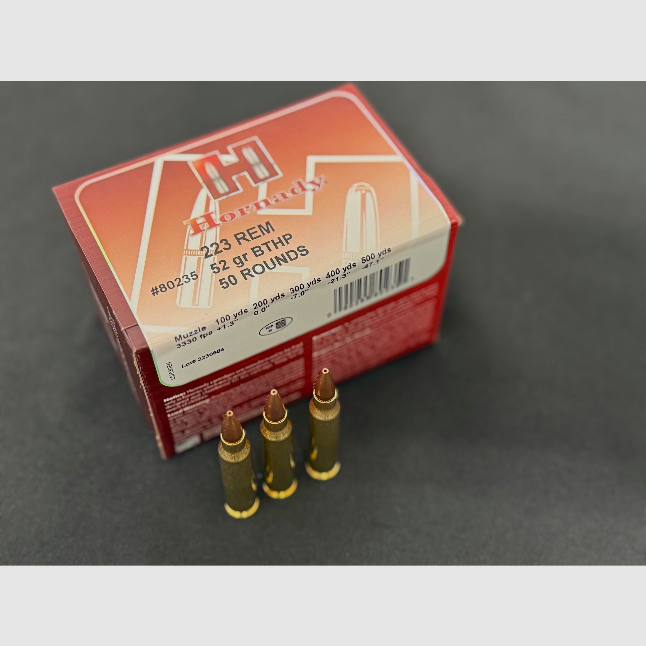 Hornady .223 Rem. Match BTHP 3.4g/52grs.