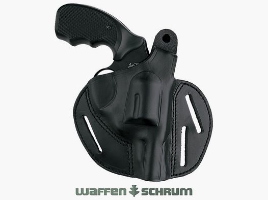 AKAH Gürtelholster Undercover Leder - Schwarz Für S&W Mod. 19