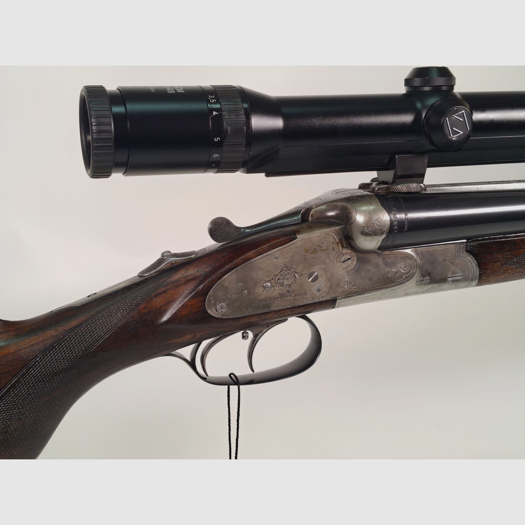 J. P. Sauer & Sohn Modell XXV A side-by-side drill 12/70 – 8x57JR with Zeiss Diavari