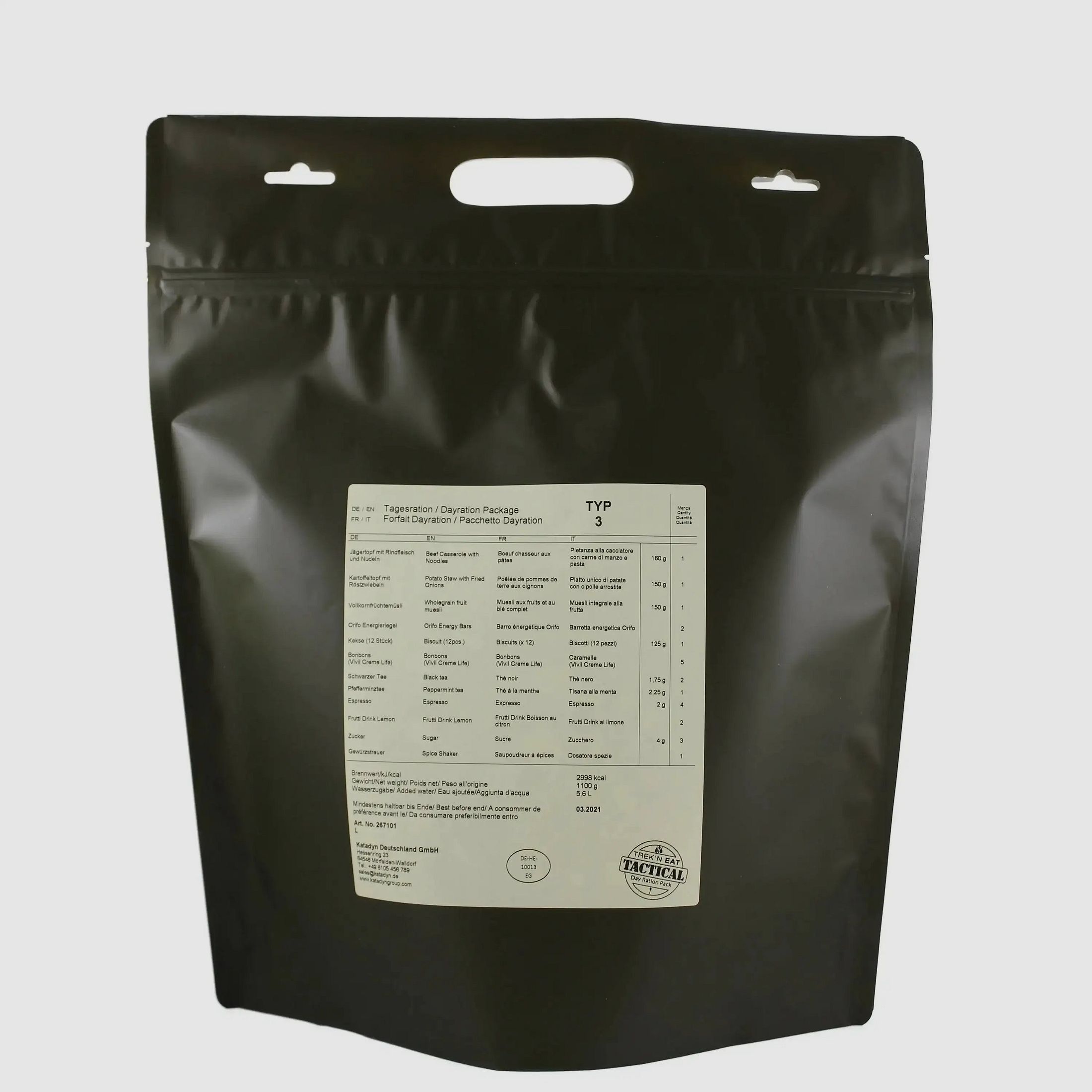 Katadyn Day Ration Pack Type 3