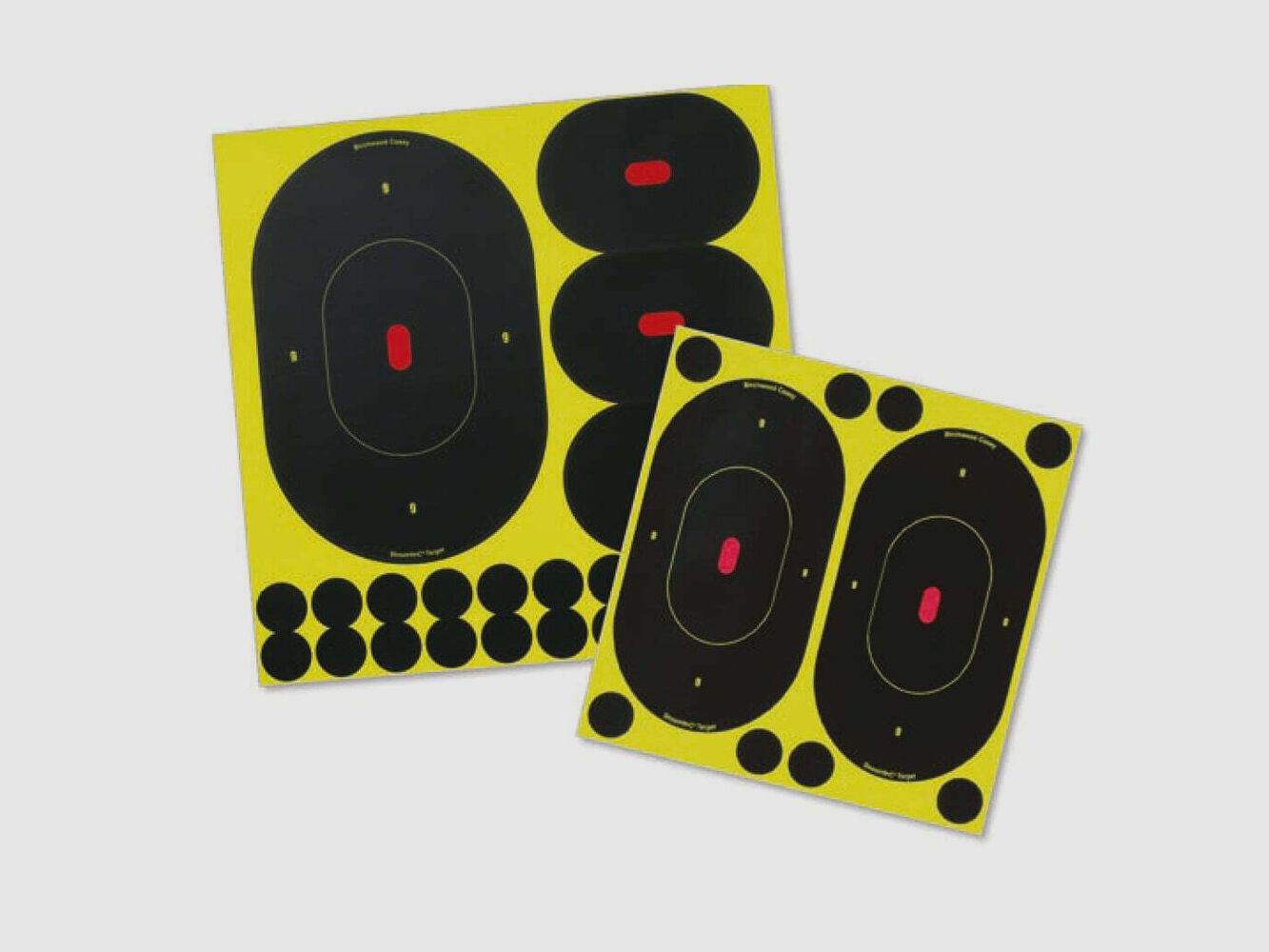 Shoot-N-C Silhouette Zielpackungen – Birchwood Casey 5 Ziele 23 cm + 15 Ziele 10 cm + 100 schwarze Aufkleber, Bild 2 von 2