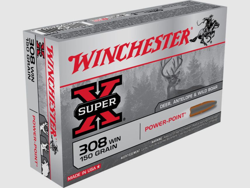 Munizione Winchester .308 Win Power Point 150grs