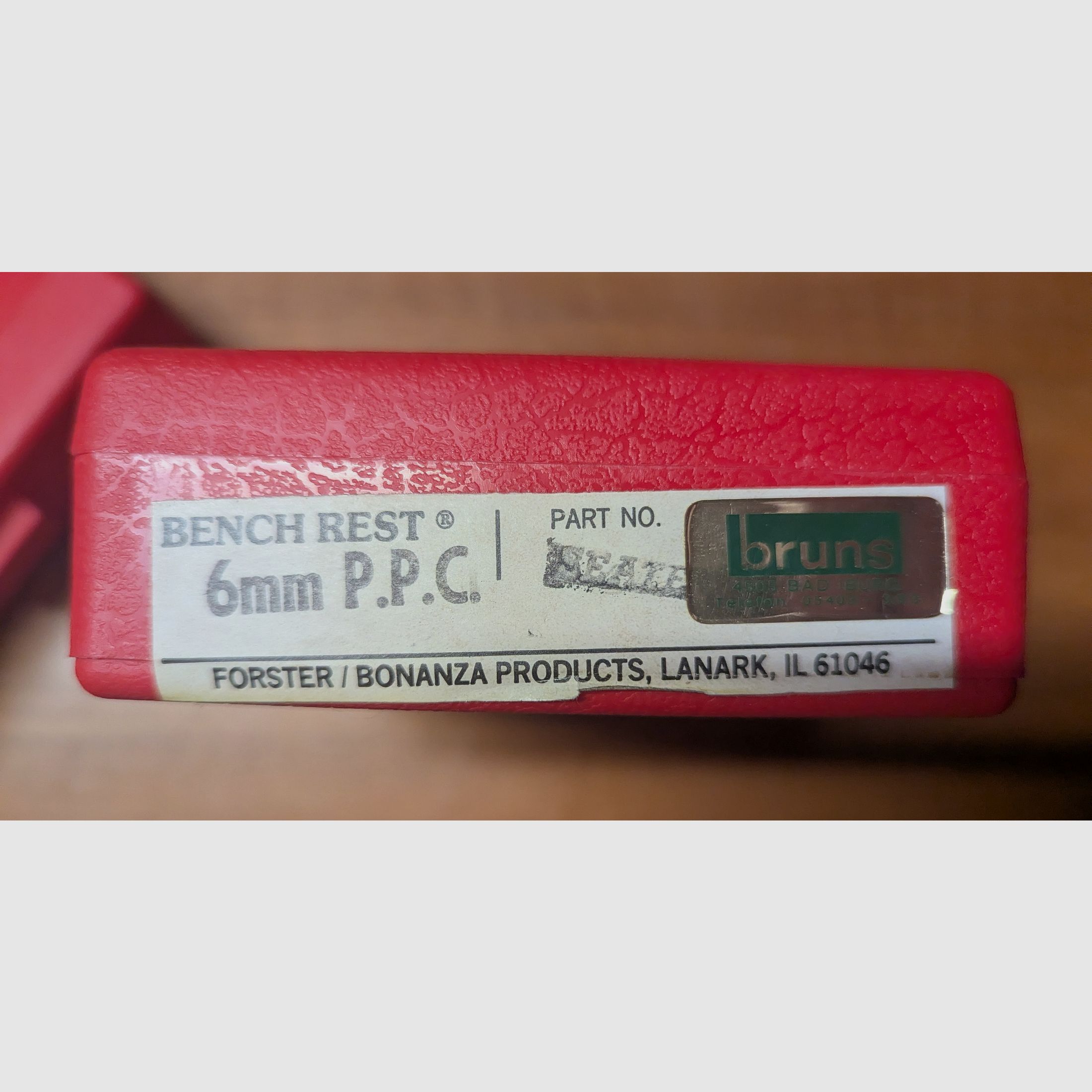 Forster Benchrest 6mm P.P.C. matriz nueva y sin usar