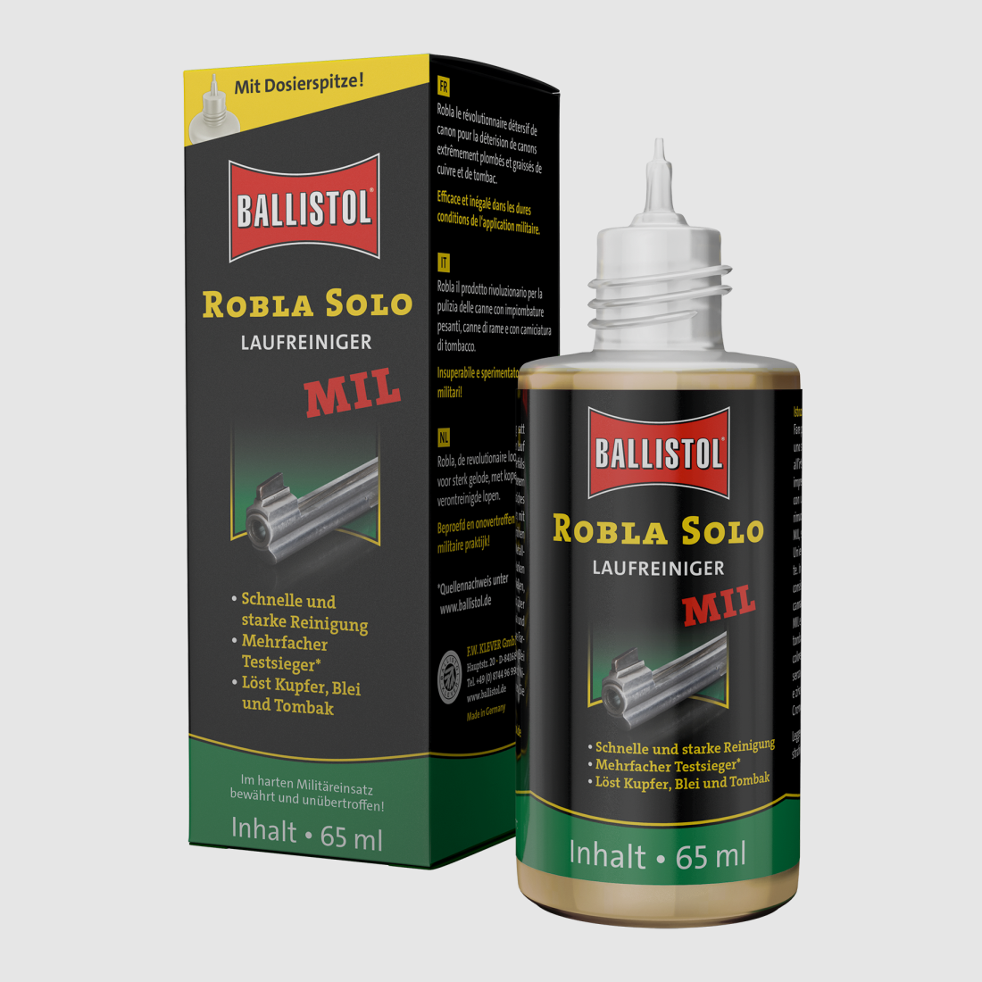 Ballistol Robla Solo MIL Loopreiniger, 65ml