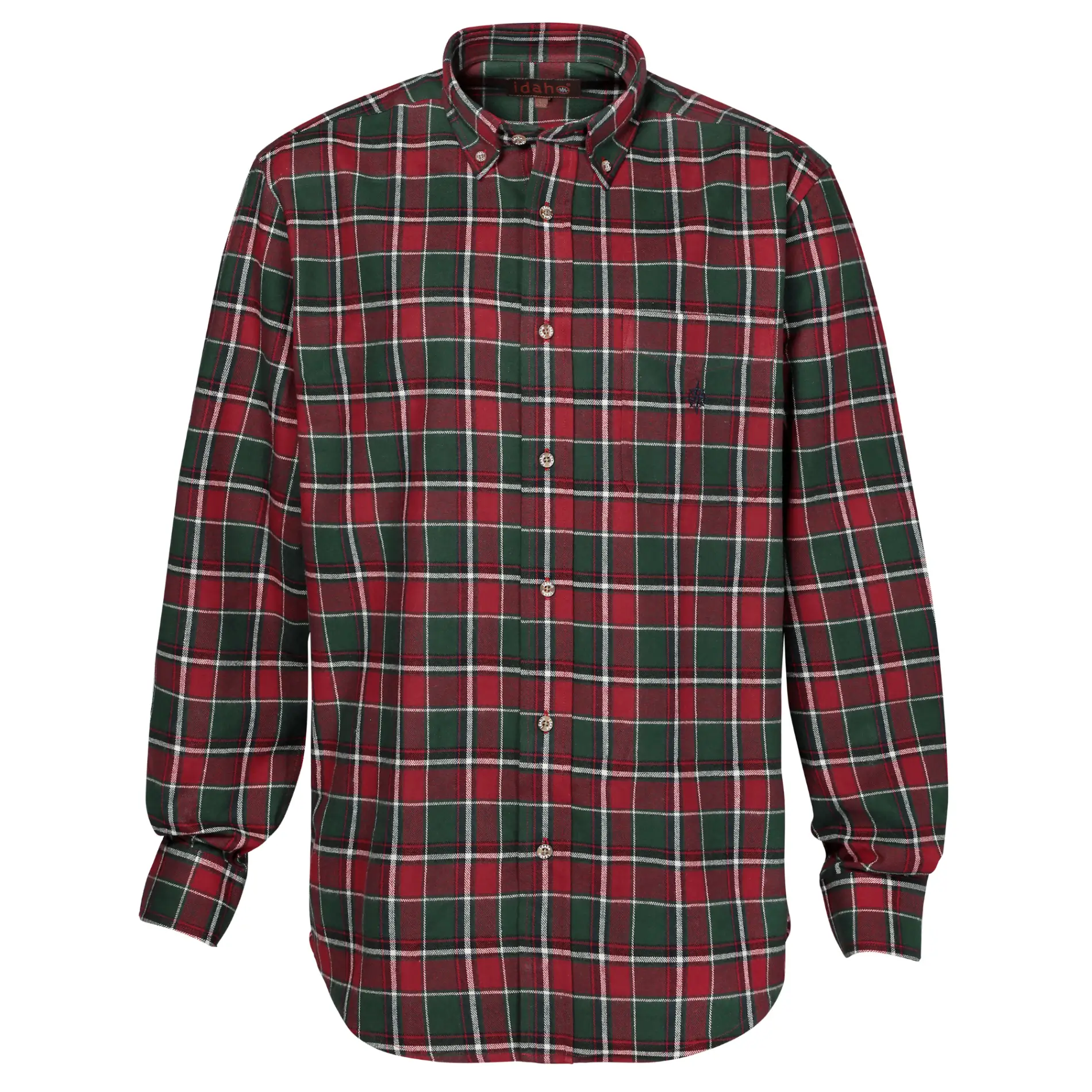 Idaho Flanellhemd (Rot-Grün kariert)