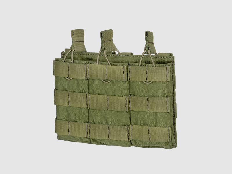 Modular Open Top Triple Mag Pouch For 5.56 - Olive [8FIELDS PREMIUM]