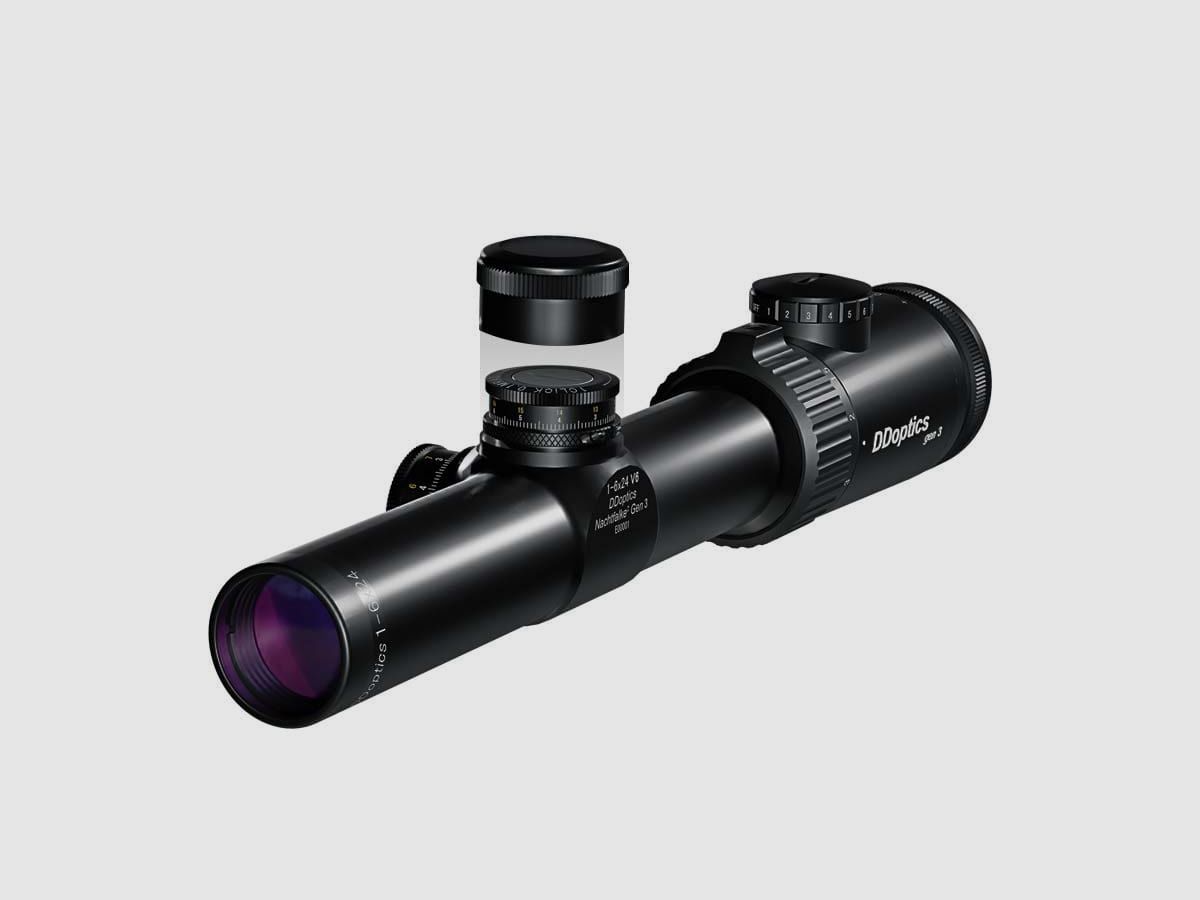 DDoptics Zielfernrohr Nighteagle V6 1-6×24 fineCross