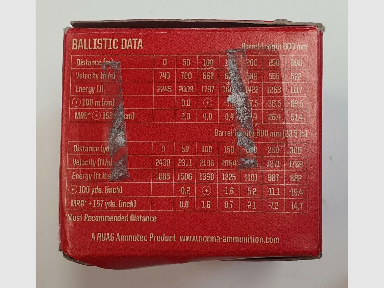 norma Tactical 124gr 20 strzałów