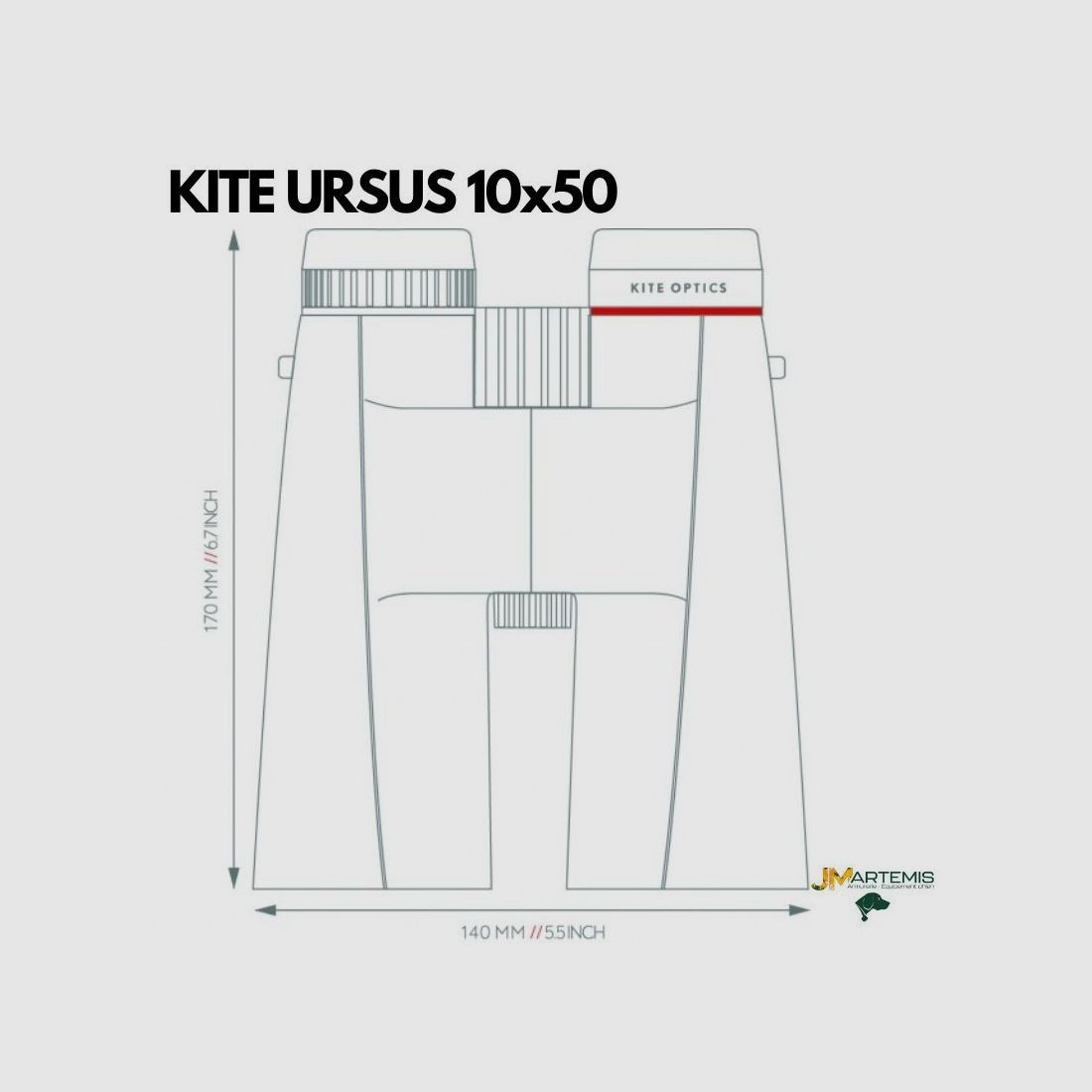 JUMELLE KITE OPTICS URSUS 10x50, image 3 sur 3
