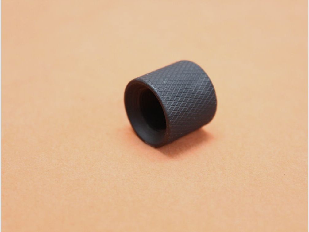 Schuster Mfg Inc AR-15: Thread Protector Cap (1/2-28) .750" OD Schuster protective nut for muzzle thread