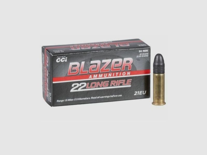 CCI Blazer LRN HV 40grs à500 .22lfb