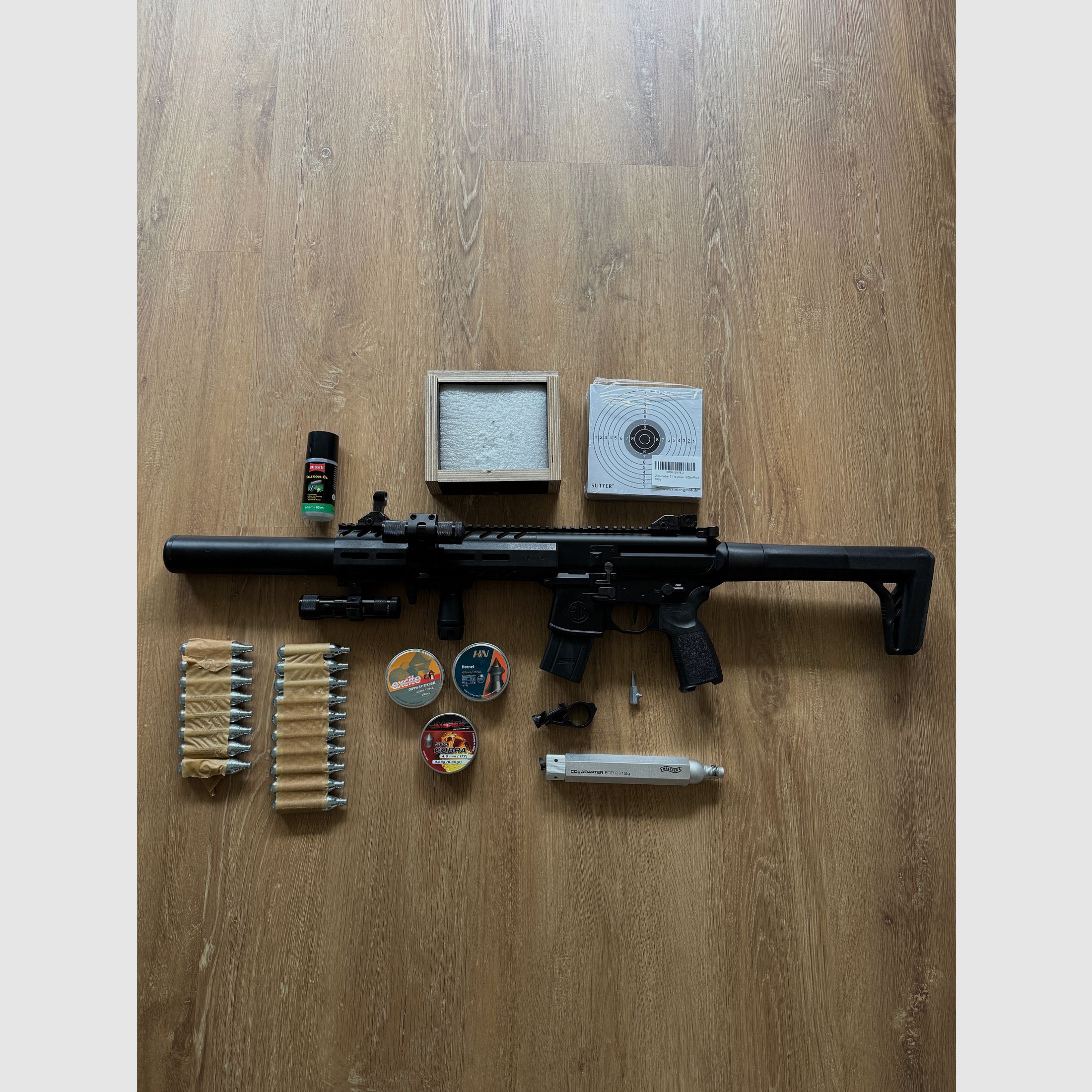 SIG SAUER MCX GEN2 Co2-Gewehr Schwarz 4,5 mm Diabolo (P18)