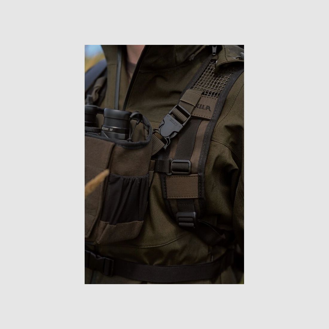 Härkila Fernglashalter Dark willow green One Size