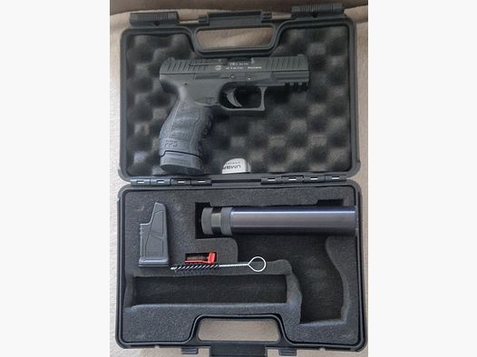 Pistola de fogueo PPQ con silenciador