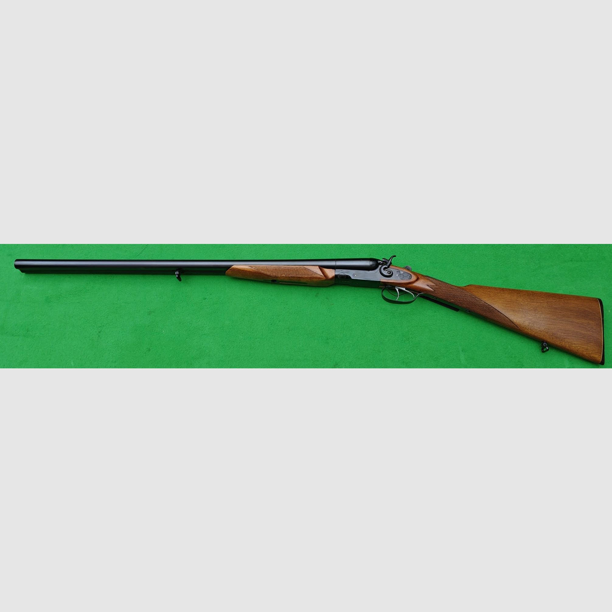 Baikal Doppelflinte 12/70 mit außenliegenden Hähnen