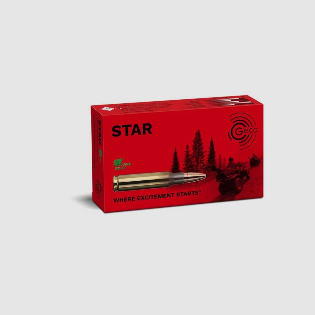 Geco	 Geco Star 10,7g / 165grs .308Win Bleifrei 20 Stk