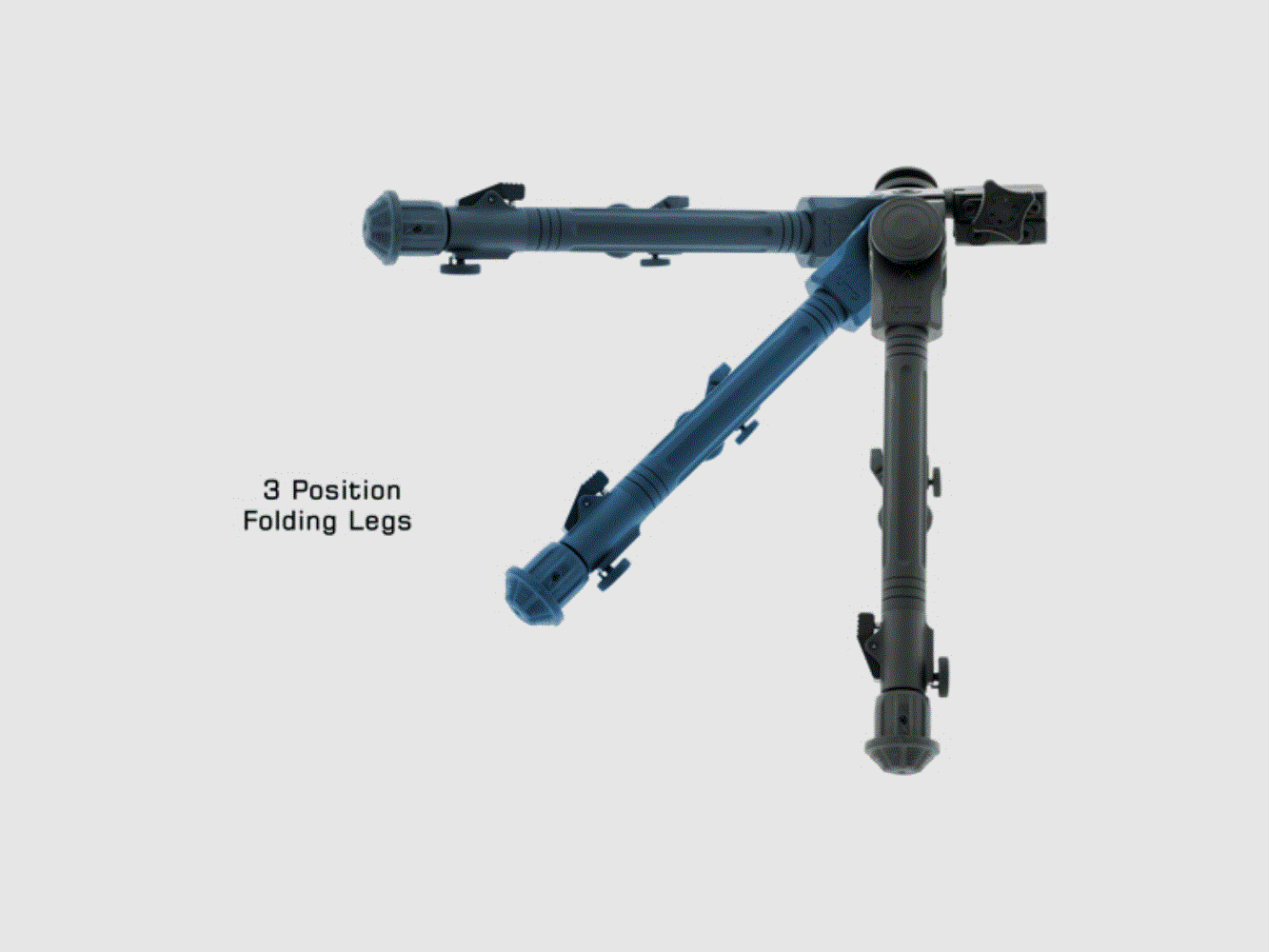 UTG Over Bore Bipod, 7″-11″ Center Height, Picatinny, image 5 of 15