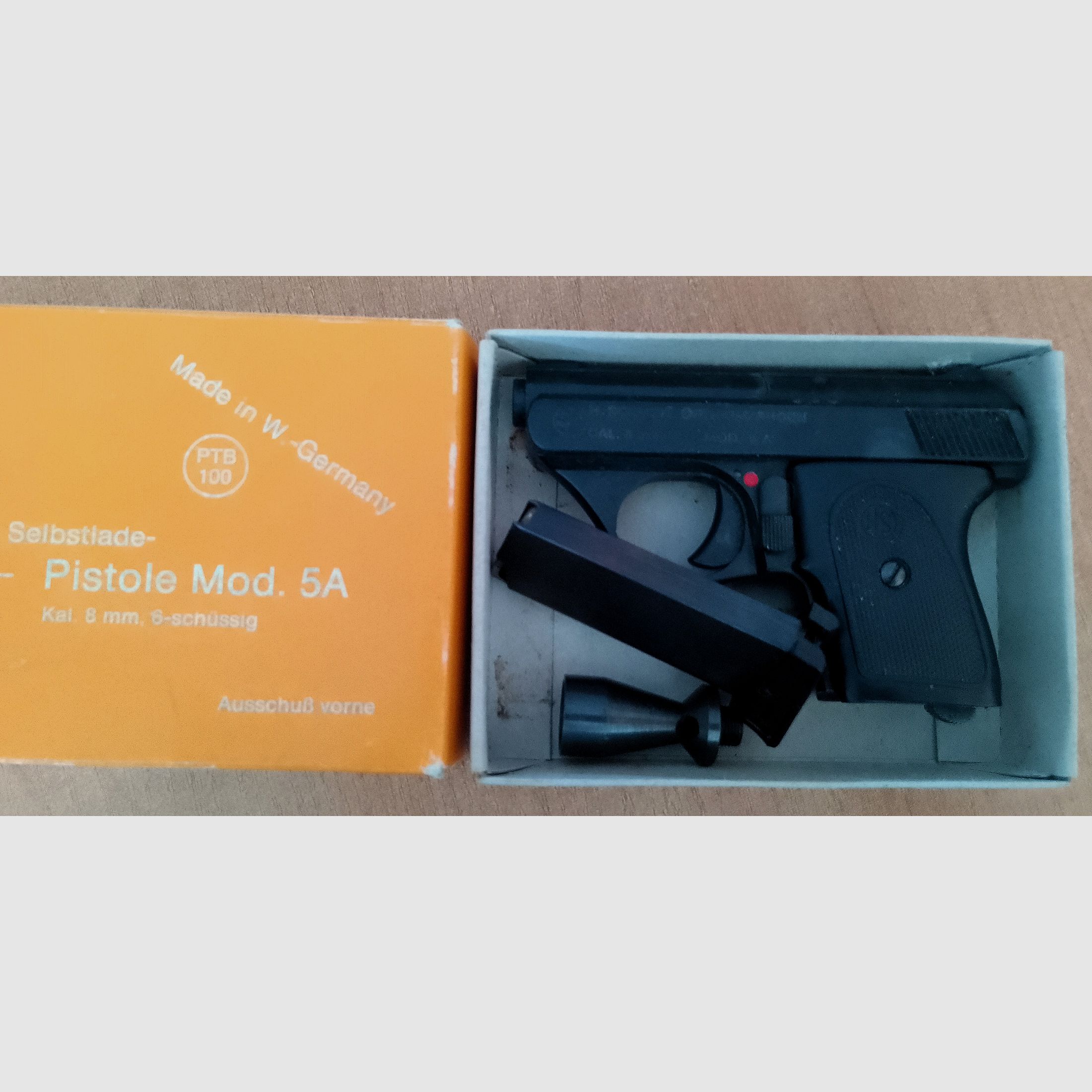 HS Mod.5A Kal. 8 mm Knall/ PTB 100 z 1977 roku!